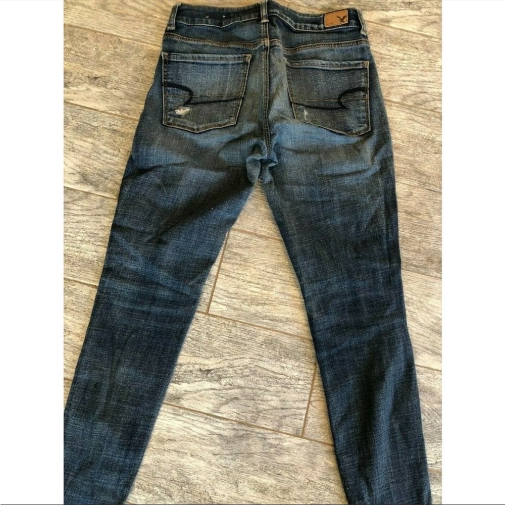 American Eagle Outfitters 6R Hi Rise Jegging 6 Regular denim jeans distressed